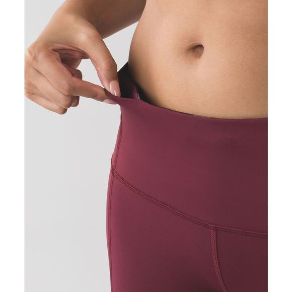 Lululemon x SoulCycle Rebel Runner Crop – Red Wine Berry – Size 2 - Picture 8 of 12